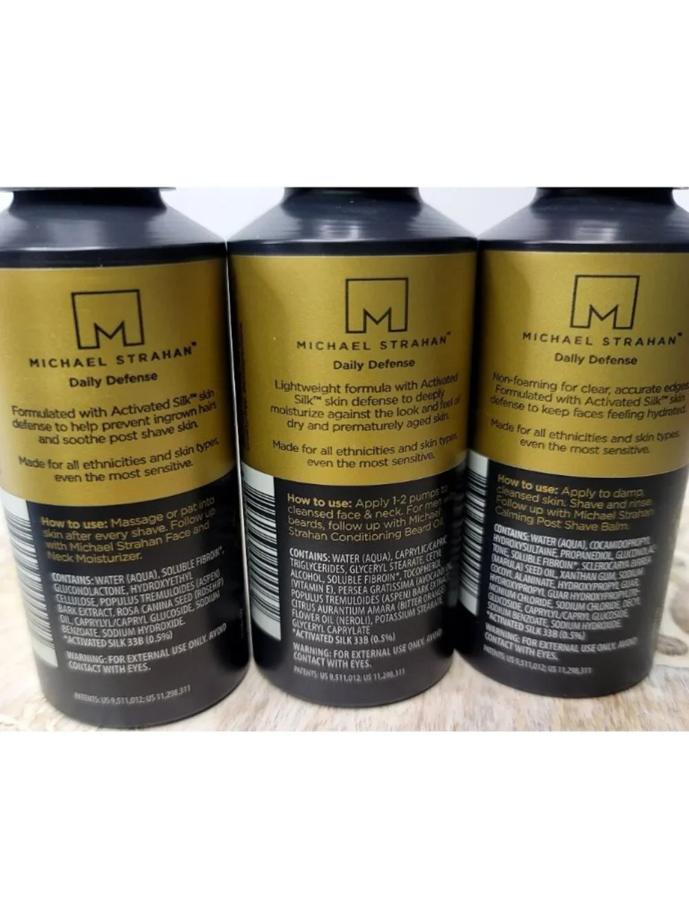 Michael Strahan Daily Defense Mens Skincare Multi Set Balm Cream Moisture NEW